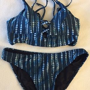 Cupshe Blue Patterned Bikini